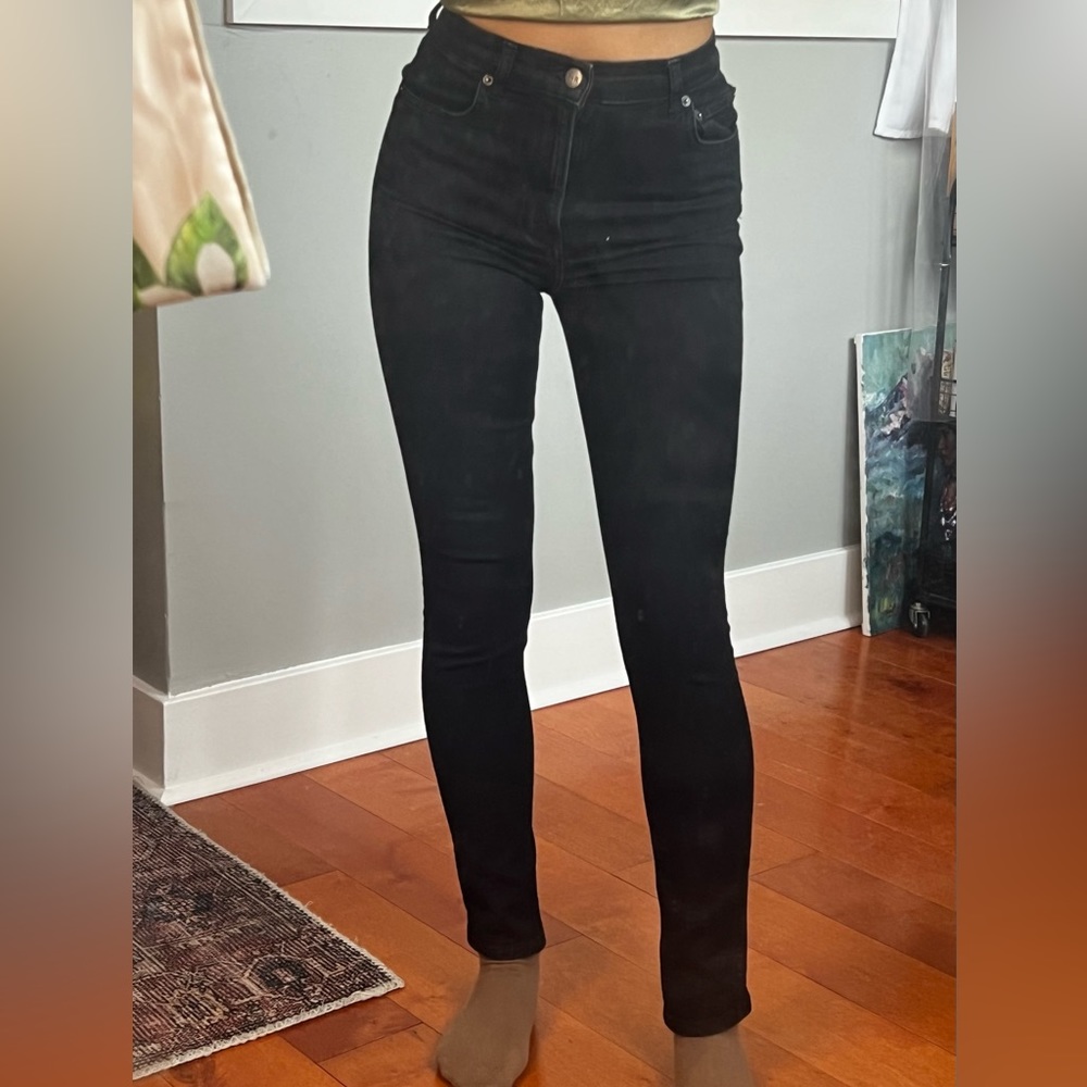 Reformation black skinny jeans